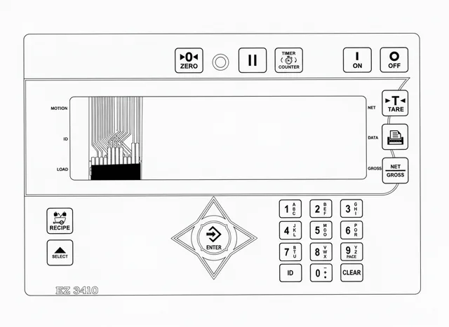 Teclado de Membrana para Controlador Digi-Star EZ 3410 - Vista 2