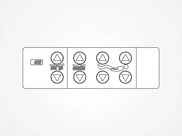 Painel de Membrana para Cama Hospitalar Hill-Rom 405 - Vista 2