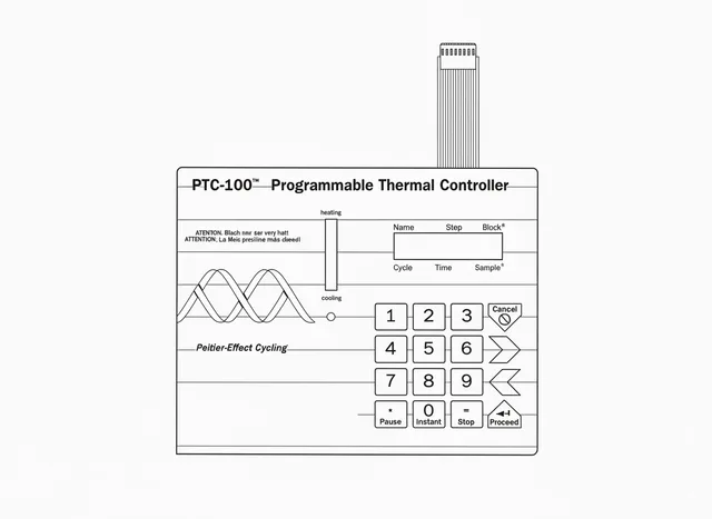 Teclado de Membrana para Termociclador MJ Research PTC-100 - Vista 2