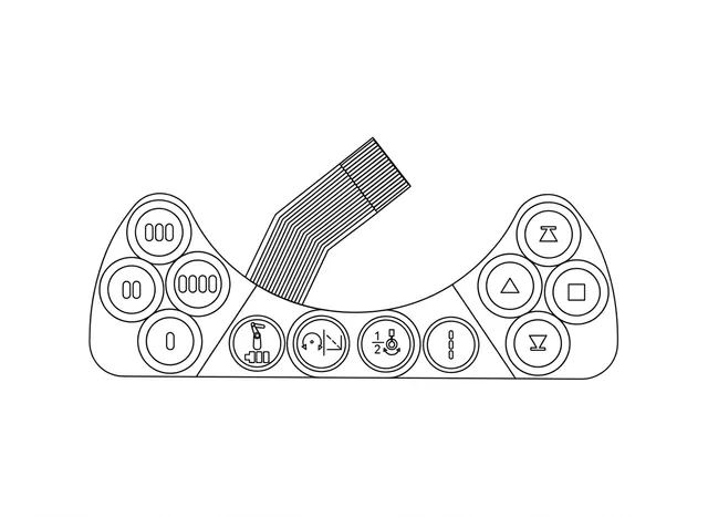 Teclado de Membrana para Controlador ABB IRC5 - Vista 2