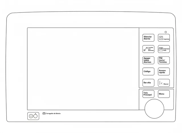 Painel de Membrana para Monitor Multiparamétrico Dräger Infinity Delta - Vista 2