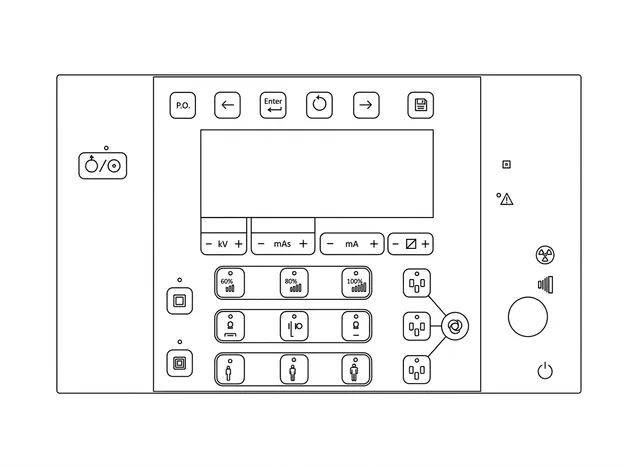 Teclado de Membrana para Máquina Raio-X Altus - Vista 2