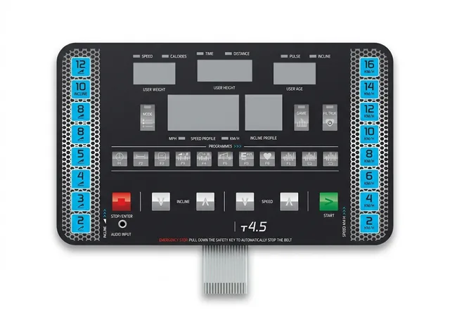 Teclado de Membrana para Esteira Ergométrica T4.5