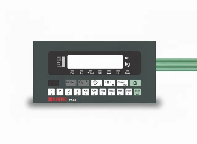 Teclado de Membrana para Indicador Flintec FT-13
