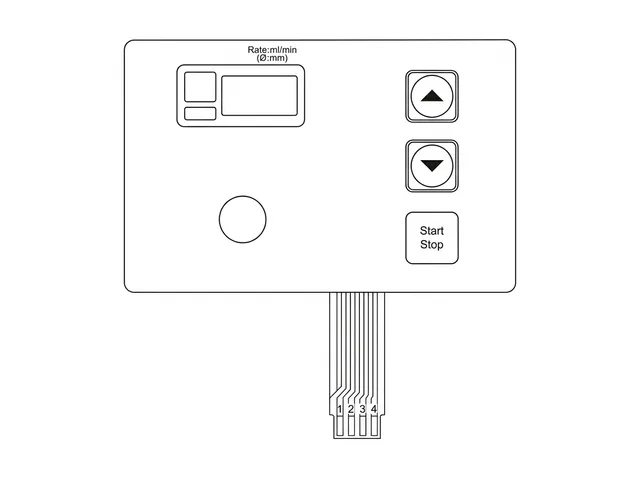 Teclado de Membrana para Painel Arterial Fresenius - Vista 2