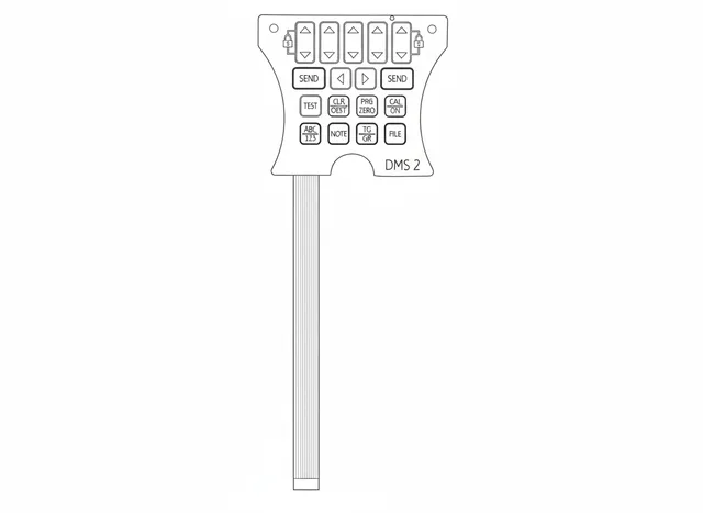 Teclado de Membrana para Equipamento Krautkramer DMS 2 - Vista 2