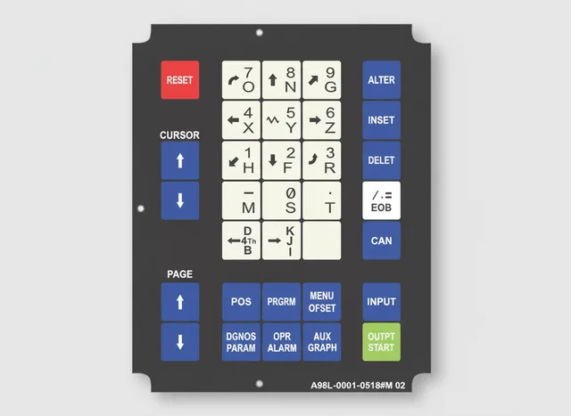 Painel Membrana para CNC A98L-0001-0518#M 02