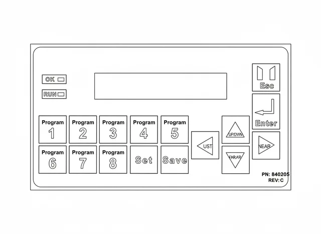 Teclado de Membrana para Máquina AV SEALER PN:840205 - Vista 2