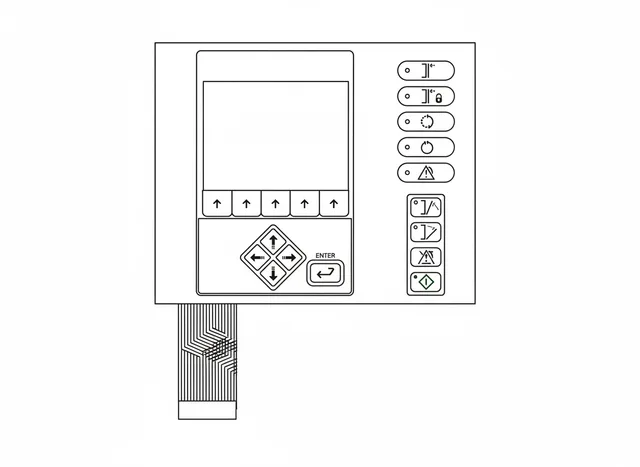 Teclado de Membrana para Equipamento Getinge OP30 - Vista 2